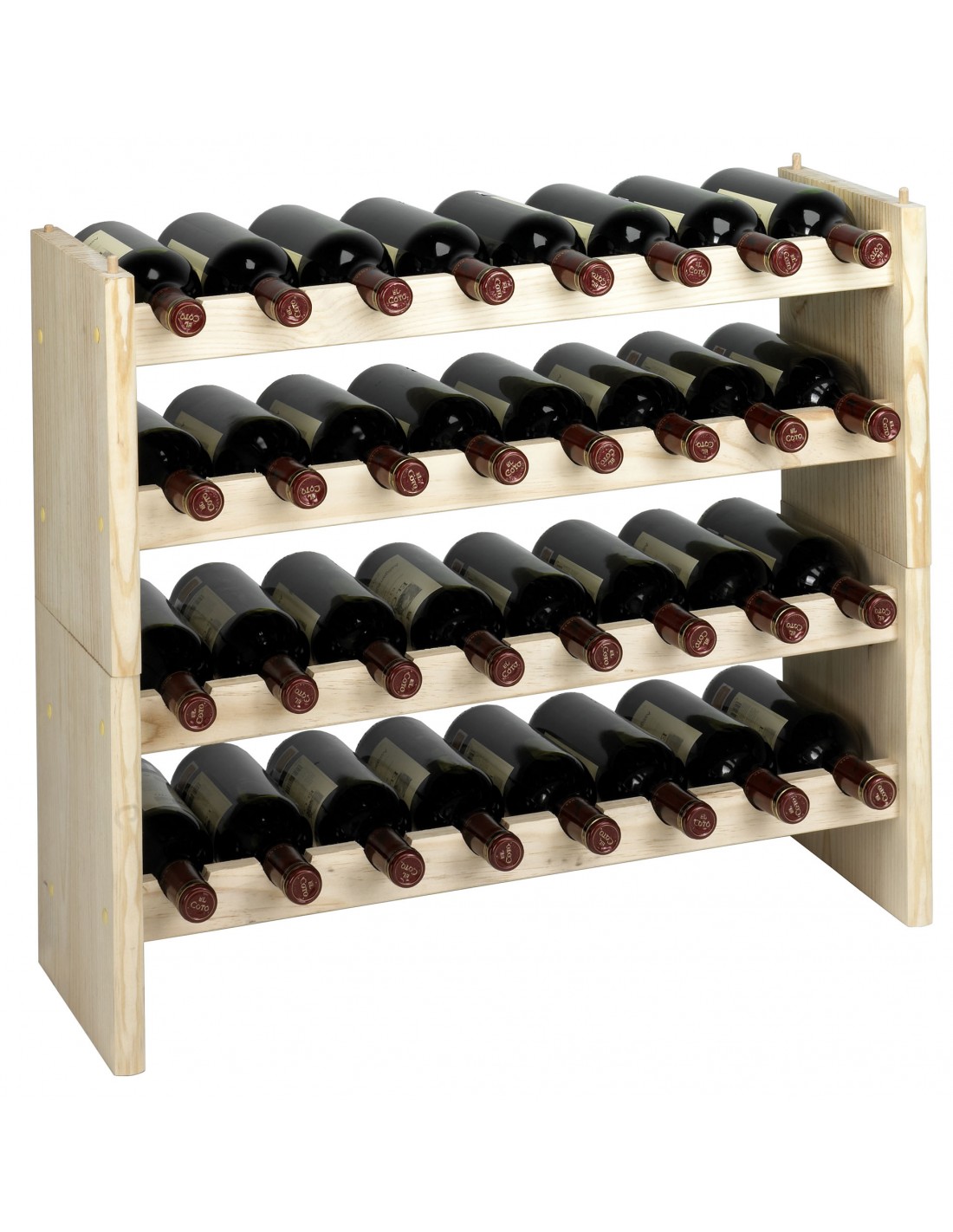 Cava Vino Madera Apilable 6 Botellas Vinoteca Bodega Vino
