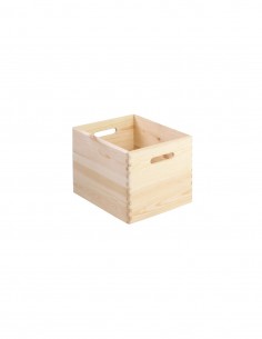 Caja de madera 30x25x23 cm para estantería modular de pared WALLY