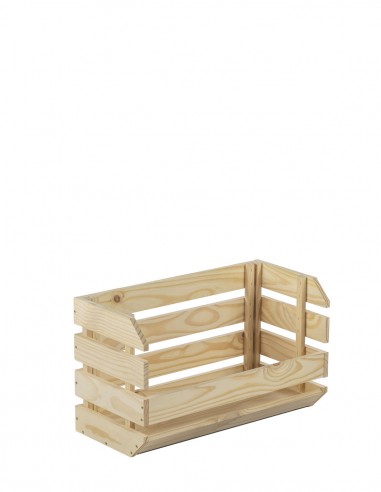 Caja apilable de madera de pino