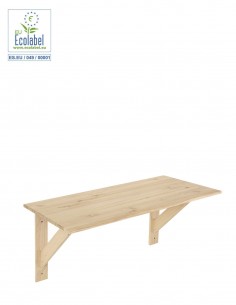 Mesa de pared de madera para espacios pequeños