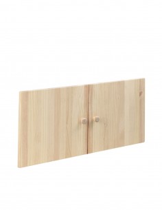Kit de 2 puertas de madera para estantería GALA de 80 cm,...