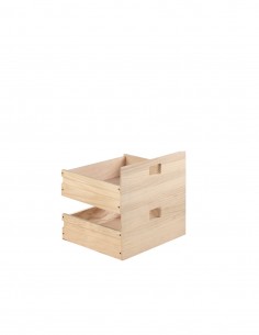 Kit de 2 cajones de madera para estanterías modulares...