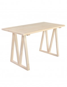 Mesa escritorio de madera con patas BOK, 2 posiciones