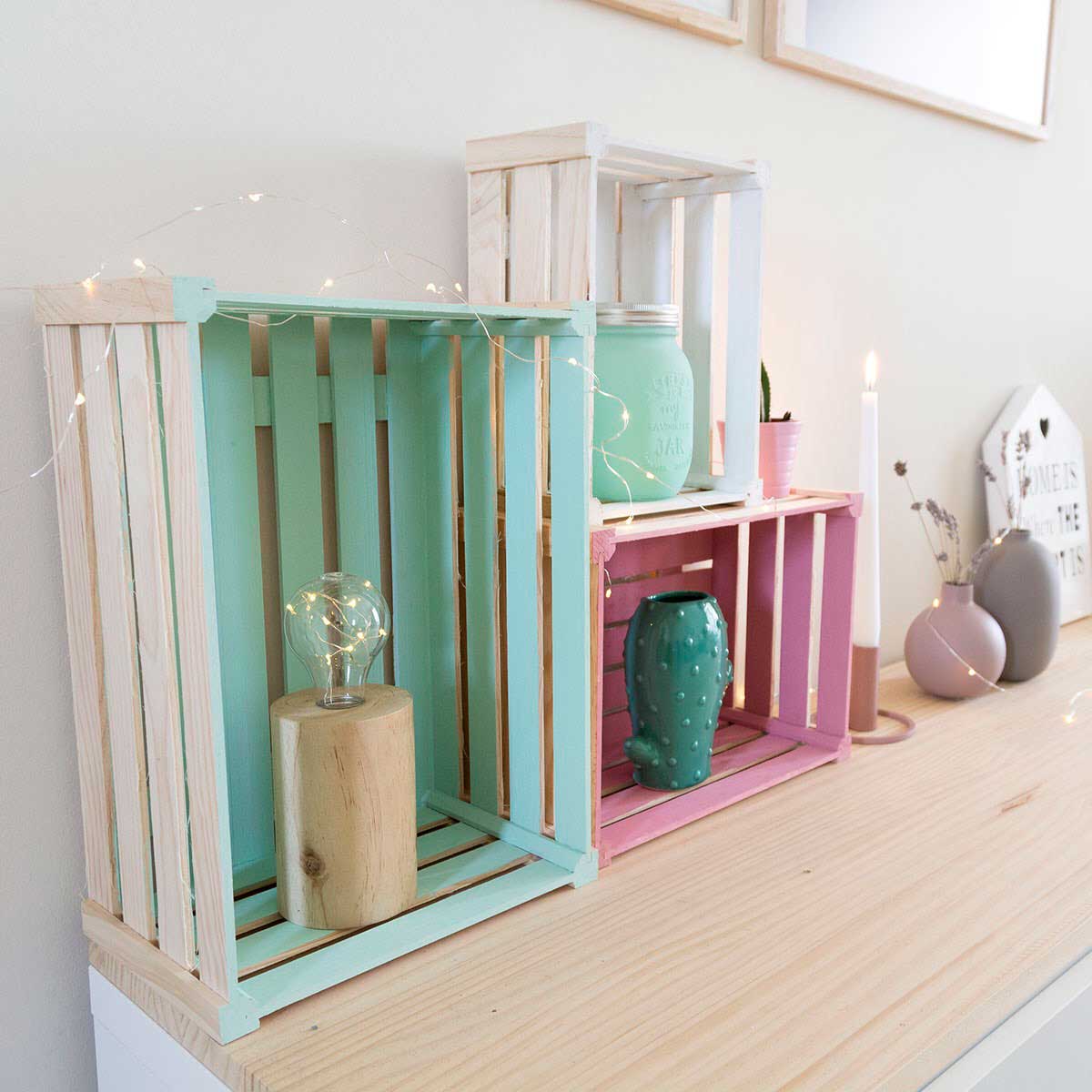 Ideas para decorar con cajas de madera que te encantarán - Astiblog