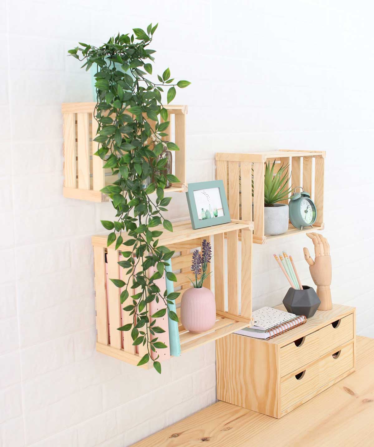 Ideas para decorar con cajas de madera que te encantarán - Astiblog