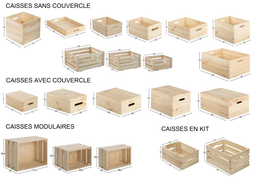 Boîtes en bois pour organiser la maison - Astiblog