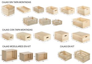 cajas de madera para poner orden en casa