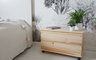 decorar con baúles mesilla