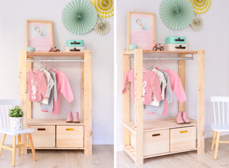 Montessori Perchero Con Puertas Infantil Montessori Perchero Para